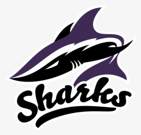 Transparent Shark Logo Png - Sharks Softball Logo, Png Download, Transparent PNG