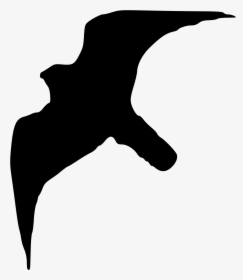 Filefalco Peregrinus Silhouette - Silhouette Of Peregrine Falcon, HD Png Download, Transparent PNG