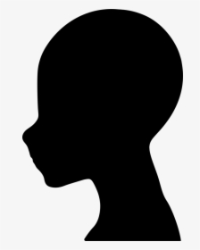 Silhouette Person Child Human Nose - Person Side Profile Silhouette, HD Png Download, Transparent PNG