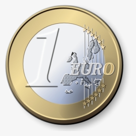Coins Clipart Vector Png - Euro Coin Transparent, Png Download, Transparent PNG