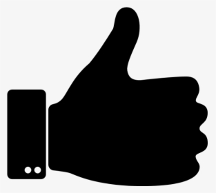 Thumbs Up Emoji Black, HD Png Download, Transparent PNG