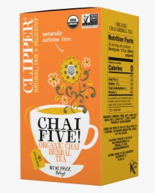 Chai Five Organic Herbal Tea - Clipper Strawberry Fields Tea, HD Png Download, Transparent PNG