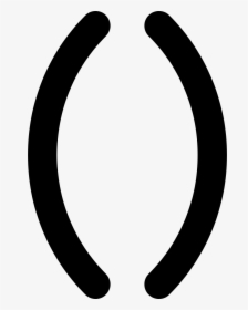 Parentheses - Black And White O Clipart, HD Png Download, Transparent PNG