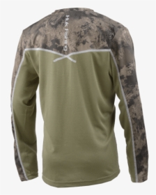 Huk Youth Icon X Camo Long Sleeve Shirt   Class - Long-sleeved T-shirt, HD Png Download, Transparent PNG