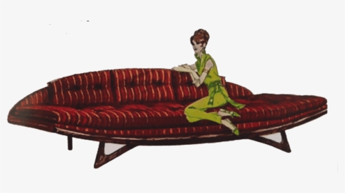 Transparent Vintage Couch Png - Mid-century Modern, Png Download, Transparent PNG