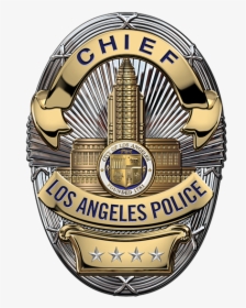 Police Badge Png - Los Angeles Police Chief Badge, Transparent Png, Transparent PNG
