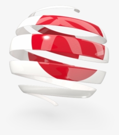 Round 3d Icon - Round Japan Flag 3d, HD Png Download, Transparent PNG