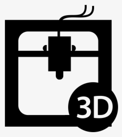 3d Printer Interface Symbol Of The Tool - 3d Printer Icon Png, Transparent Png, Transparent PNG