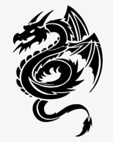 Vinilo Dragón Negro - Car Stickers Dragon Design, HD Png Download, Transparent PNG