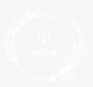 Tmt Weddings Logo White - Illustration, HD Png Download, Transparent PNG