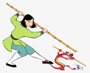 Clip Black And White Stock Clipart Training - Mulan Mushu And Cri Kee, HD Png Download, Transparent PNG