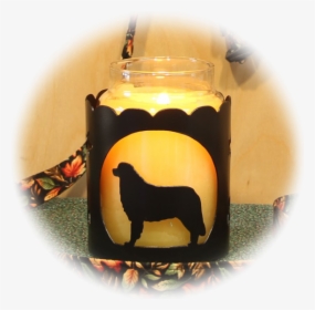 Bernese Mountain Dog Breed Jar Candle Holder - Silhouette, HD Png Download, Transparent PNG