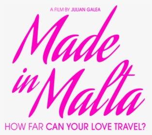 Mim Logo With Tagline Pink - Made In Malta Movie Poster, HD Png Download, Transparent PNG