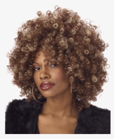 Blonde And Brown Afro, HD Png Download, Transparent PNG