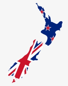 New Zealand Flag Map, HD Png Download, Transparent PNG