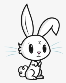 Bunny Clipart Black And White, HD Png Download, Transparent PNG