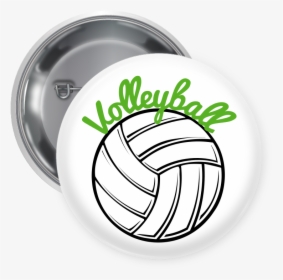 Volleyball Pin Backed Button - Save The Turtles Pin, HD Png Download, Transparent PNG