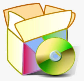 Package Box With Cd Dvd - Colorful Box Clipart, HD Png Download, Transparent PNG