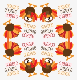 Transparent Funny Turkey Png - Turkey Gobble Gobble Background, Png Download, Transparent PNG
