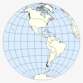 Western Hemisphere Png-pluspn - Western Hemisphere Longitude Lines, Transparent Png, Transparent PNG