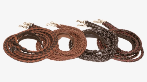 Schutz Brothers Braided Black Leather Roping Reins - Wicker, HD Png Download, Transparent PNG