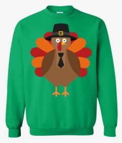 Thanksgiving Day, Turkey, Funny, Fun, Cute Ls Shirt/hoodie/sweatshirt - Pug Christmas Sweater, HD Png Download, Transparent PNG