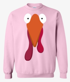 Thanksgiving Day,turkey Funny,fun,cute Crewneck Pullover - Crew Neck, HD Png Download, Transparent PNG