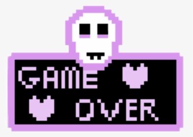 #skull #gameover #skully #grunge #goth #purple #aesthetic - Transparent Aesthetic Game Over, HD Png Download, Transparent PNG