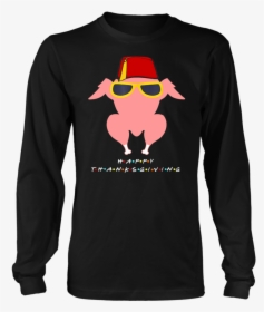 Thanksgiving Friends Funny Turkey Head T-shirt - Friends Thanksgiving Shirt, HD Png Download, Transparent PNG