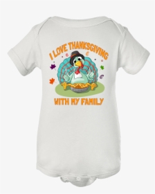 I Love Thanksgiving With My Family Funny Turkey Baby - Batman Onesie Newborn 2pk, HD Png Download, Transparent PNG