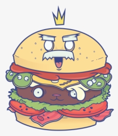 Clip Art Burger Illustration - Burger King Character Design, HD Png Download, Transparent PNG