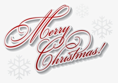Clip Art Merry Christmas Text Art Clipart - Happy Christmas Text Png, Transparent Png, Transparent PNG