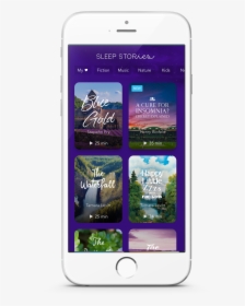 Sleep Stories Phone - People Using The Calm App, HD Png Download, Transparent PNG