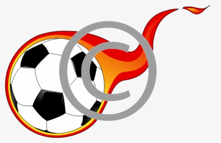 Soccer Ball On Fire Clipart, HD Png Download, Transparent PNG