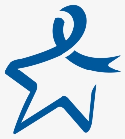 Colon Cancer Ribbon Png - Colon Cancer Awareness Star, Transparent Png, Transparent PNG