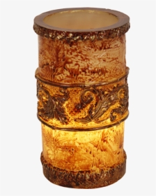Led Pillar Candle Gothic - Wood, HD Png Download, Transparent PNG