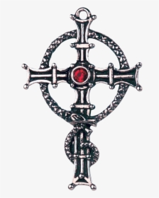 Gothic Cross Of Fearlessness Necklace - Gothic Cross Png, Transparent Png, Transparent PNG
