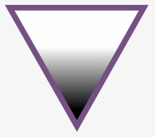 Triangle Png Upside Down - Asexuality Triangle, Transparent Png, Transparent PNG