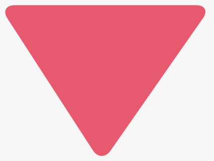 Red Triangle Png Down Pointing Red Triangle - Decrease Triangle Symbol, Transparent Png, Transparent PNG