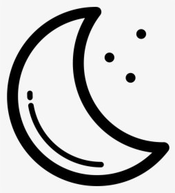 Crescent Moon Outline - Icon Em Png Lua, Transparent Png, Transparent PNG