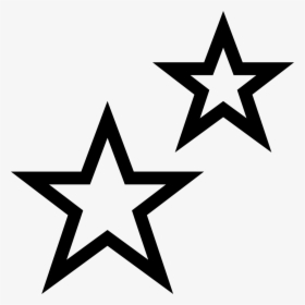 Outline Of Moon And Stars Clipart , Png Download - Star Icon Png, Transparent Png, Transparent PNG