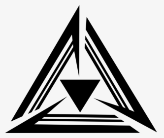 Triangle,symmetry,angle - Triangle Logo Clipart Black And White, HD Png Download, Transparent PNG