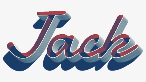 Jack 3d Letter Png Name - Calligraphy, Transparent Png, Transparent PNG