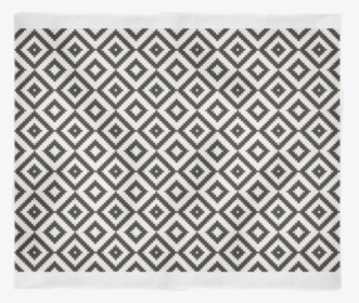 Aztec Diamond Pattern, Black Ivory, Graphic Print Blanket, - Graphic Print Black And White, HD Png Download, Transparent PNG