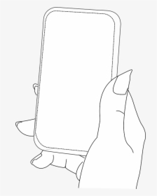 Smart Phone, Hand, Female, Blank, Screen, Technology - Angkat Tangan Vektor Putih, HD Png Download, Transparent PNG