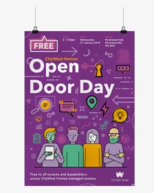 Transparent Open Door Icon Png - Poster, Png Download, Transparent PNG
