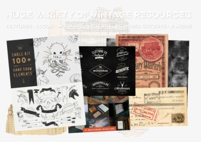 Vintage Design Bundle - Graphic Design, HD Png Download, Transparent PNG