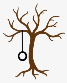 Tree, Child, Winter, Play, Swing, Bare, Tire - Tree With Tire Swing Clipart, HD Png Download, Transparent PNG