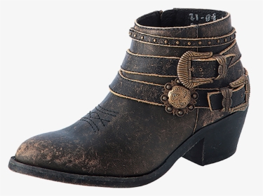 Circle G Distressed Multi-strap Shortie - Work Boots, HD Png Download, Transparent PNG