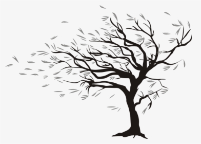 Trees Blowing In The Wind Art, HD Png Download, Transparent PNG